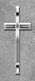 Silver Single Cross Shimmer Silver